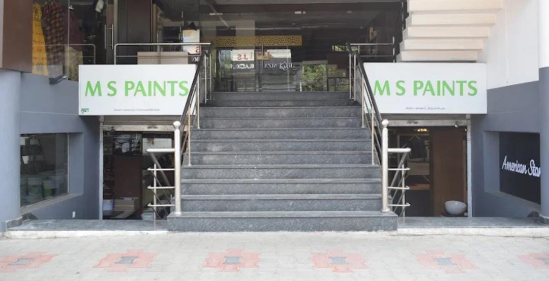 Modern paint shop interior